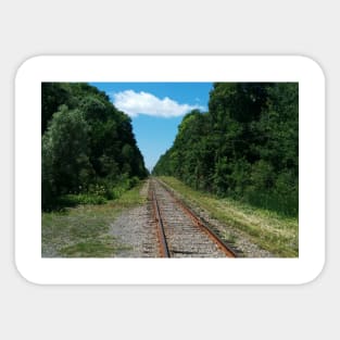 Railroad Tracks Sticker